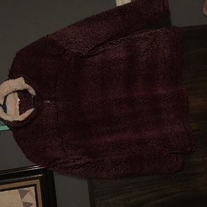 Sherpa style jacket (purple) Great condition!